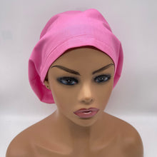 Load image into Gallery viewer, Niceroy Baby PINK EUROPE STYLE surgical scrub hat nursing caps cotton fabric hat with satin lining option
