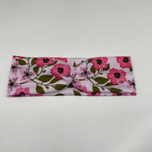 Load image into Gallery viewer, Niceroy Pink Floral stretchy fabric headband, gift for a friend, for her, for mom, for sister
