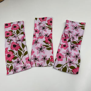 Niceroy Pink Floral stretchy fabric headband, gift for a friend, for her, for mom, for sister