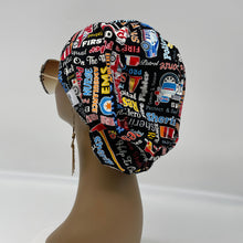 Load image into Gallery viewer, Adjustable surgical OR SCRUB Cap, Multicolored EMS Europe style  nursing caps  and satin lining option.